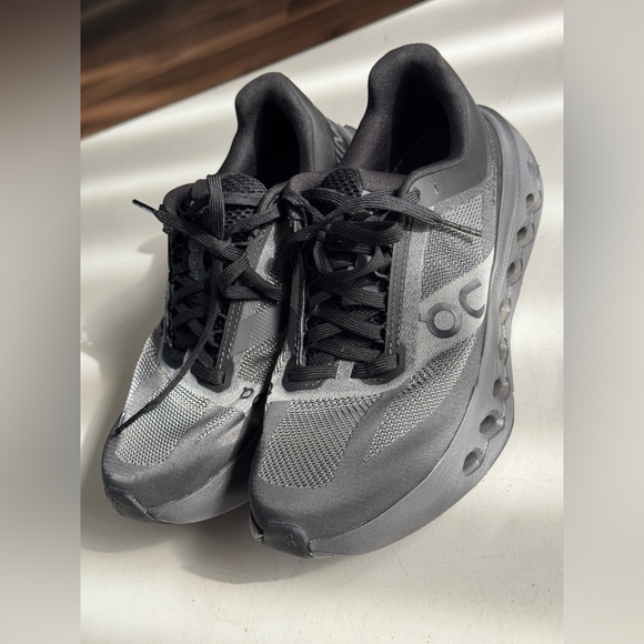 On Cloudsurfer Next Women’s Road Running Shoes Size W6 Black Eclipse Lace Up - Picture 2 of 6